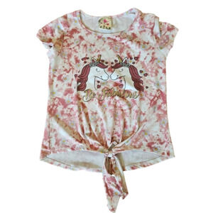 6/$20 Jenna & Jesse Short Sleeve Floral Graphic Tee Size 10